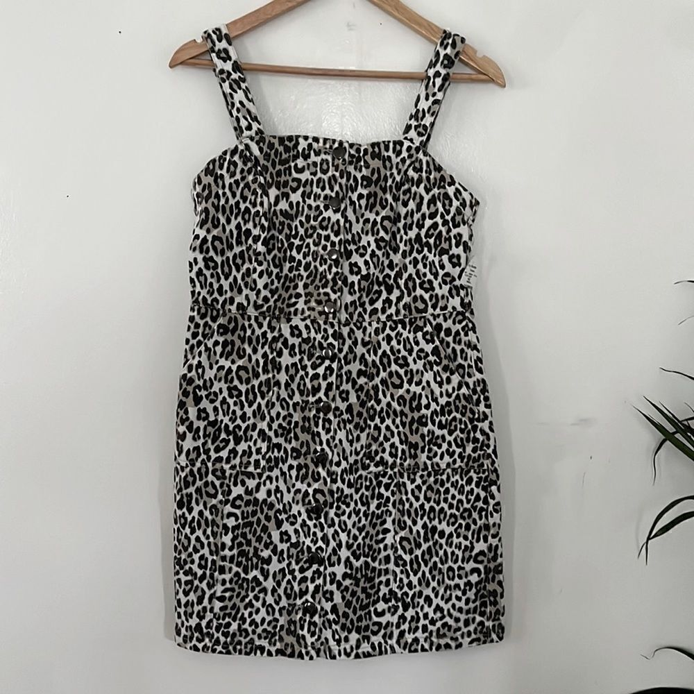 Thread & Supply Leopard Overall Dress